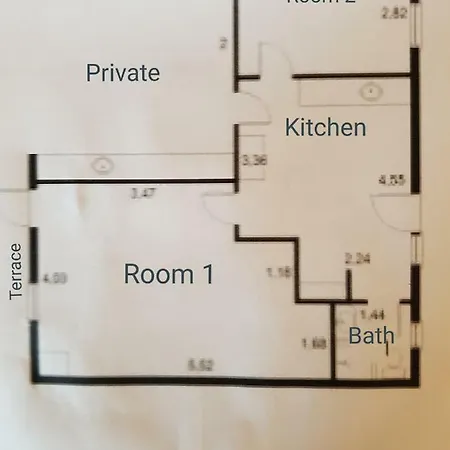 Apartment Lejlighed I Roligt Villakvarter.